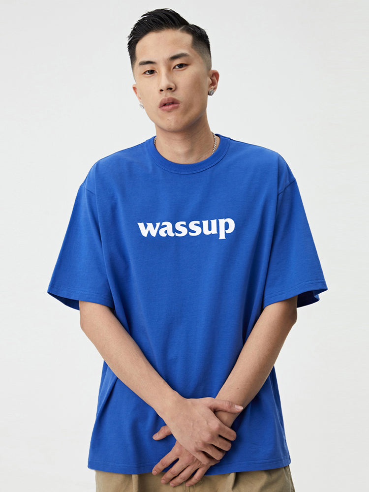 Bold Big Logo Print Basic Tee - Notkicks