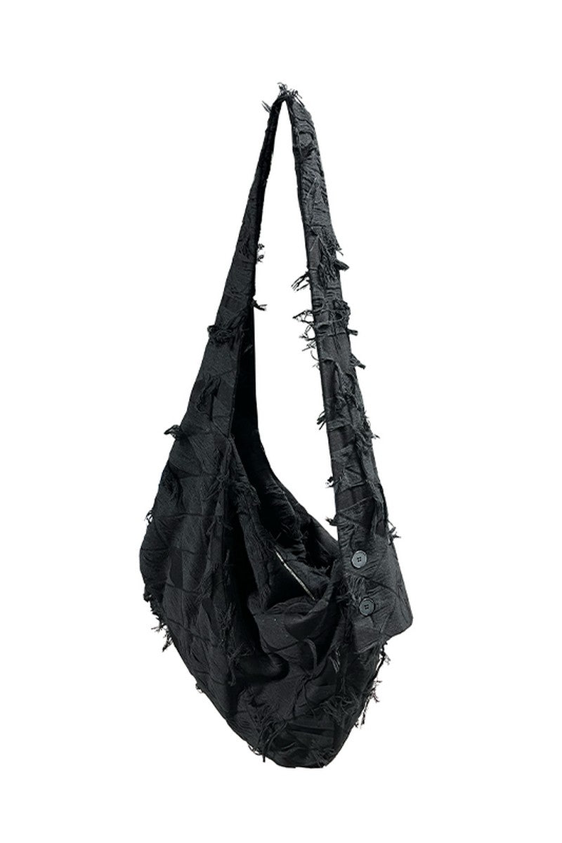 Fringe Quilted Hobo Bag - Notkicks