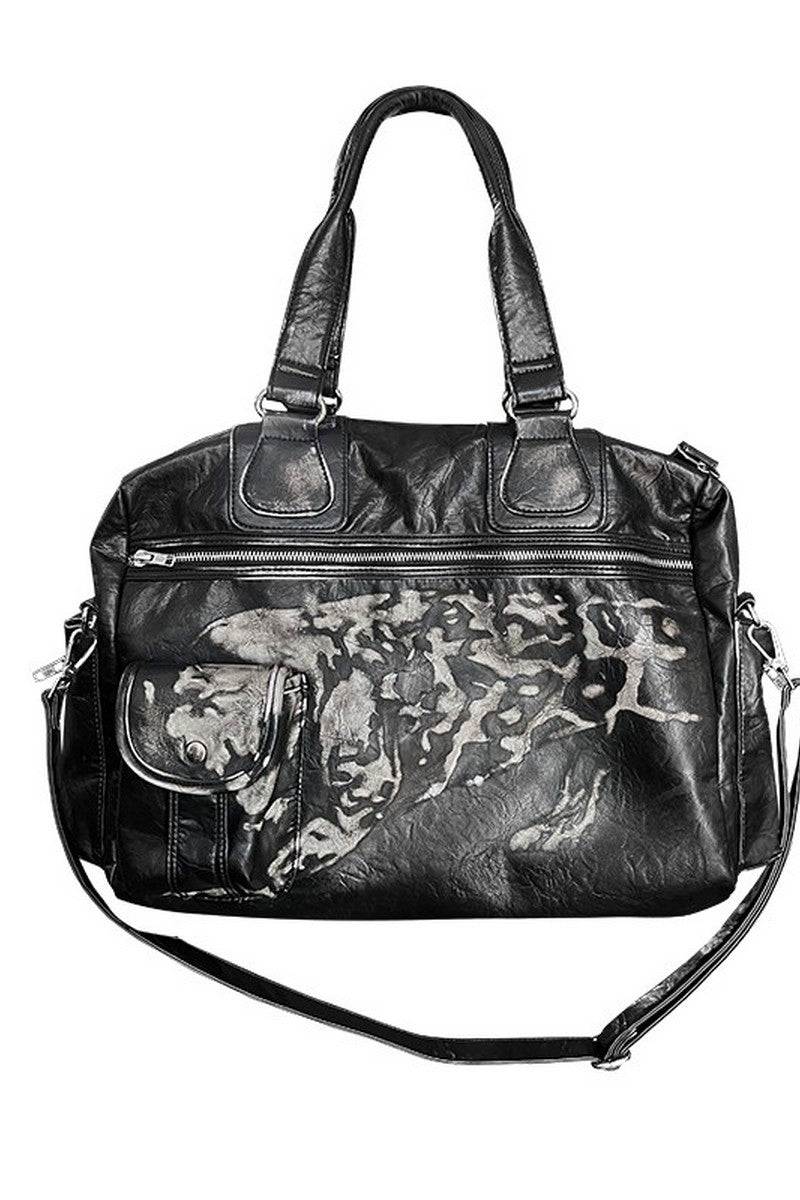 Distressed Leopard Sling Bag - Notkicks