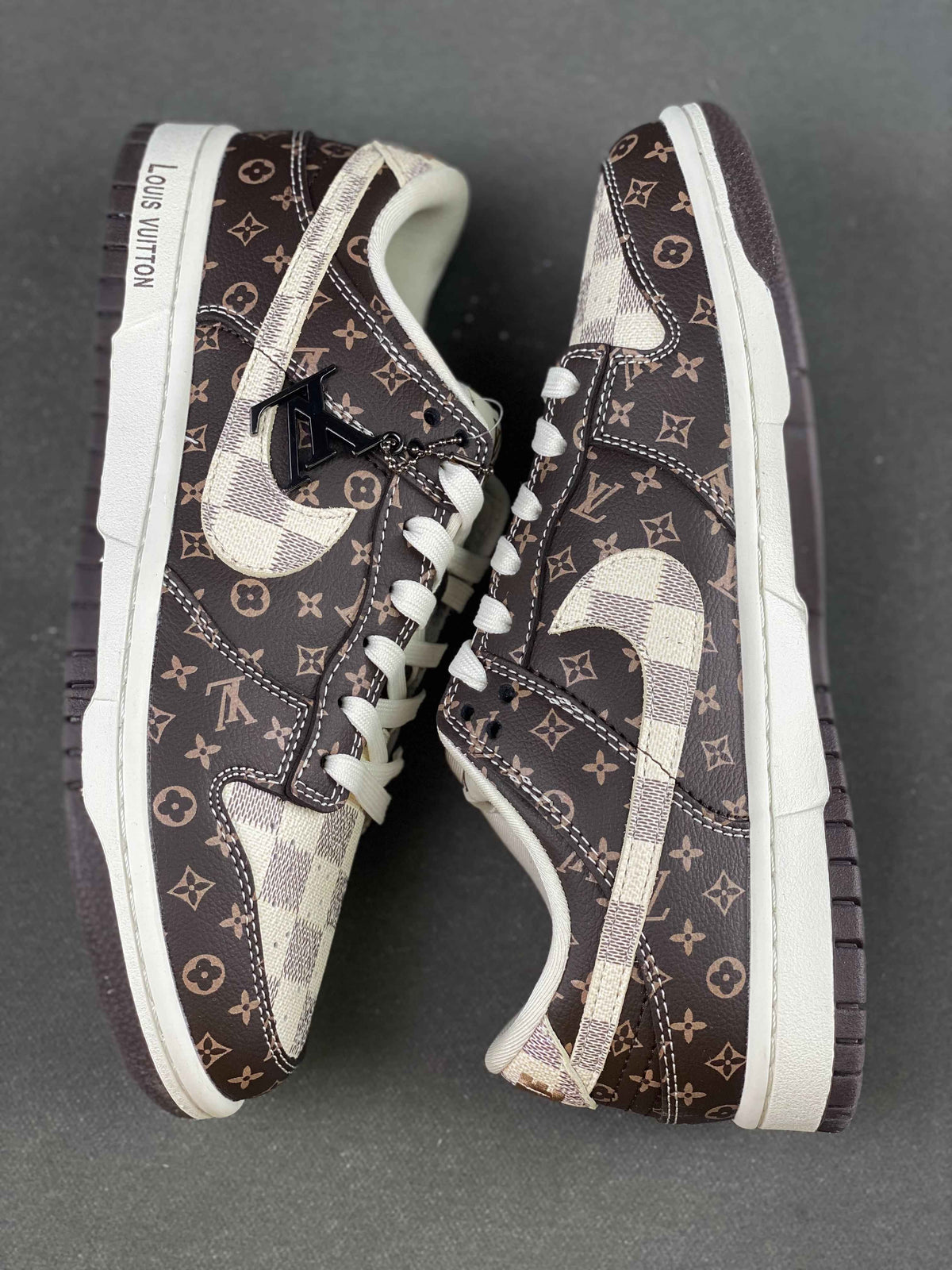 Custom Air Jordan 1 Monogram SJ2068-255 - Unique Style and Authenticity SneakerNational
