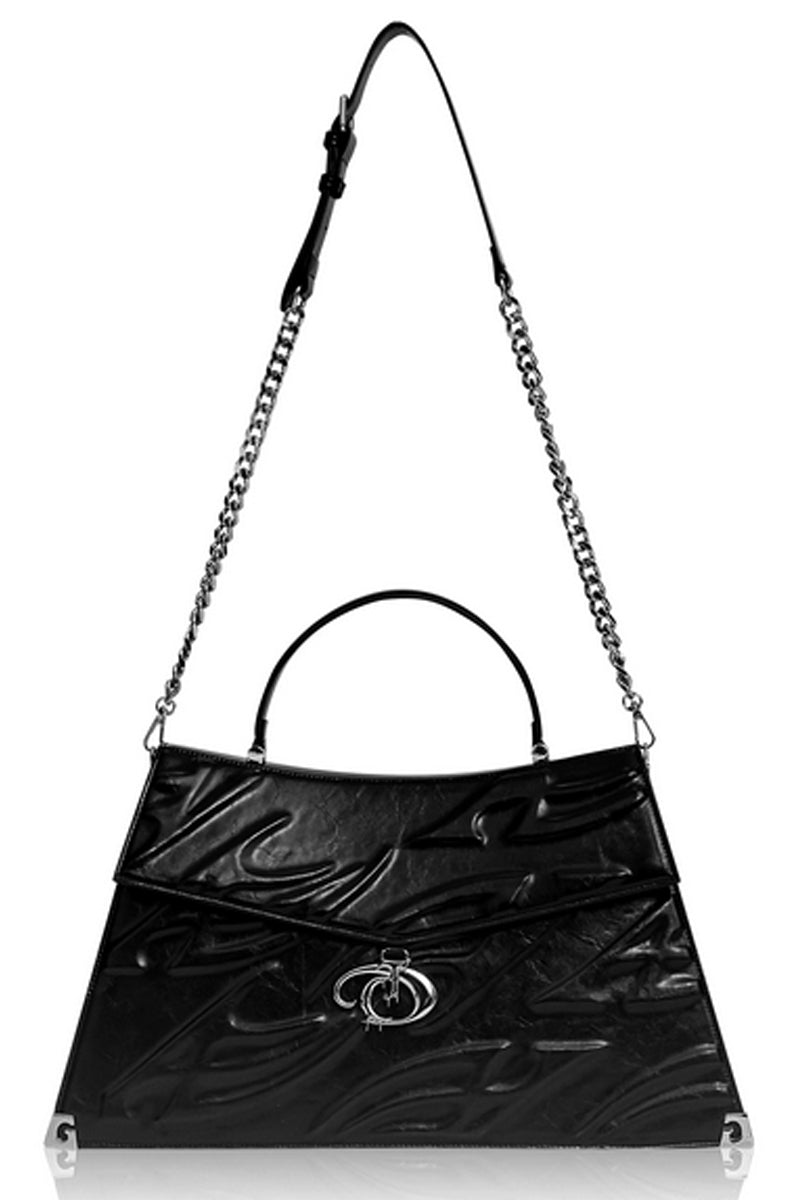 Embossed Metal Buckle Vintage Tote Bag - Notkicks