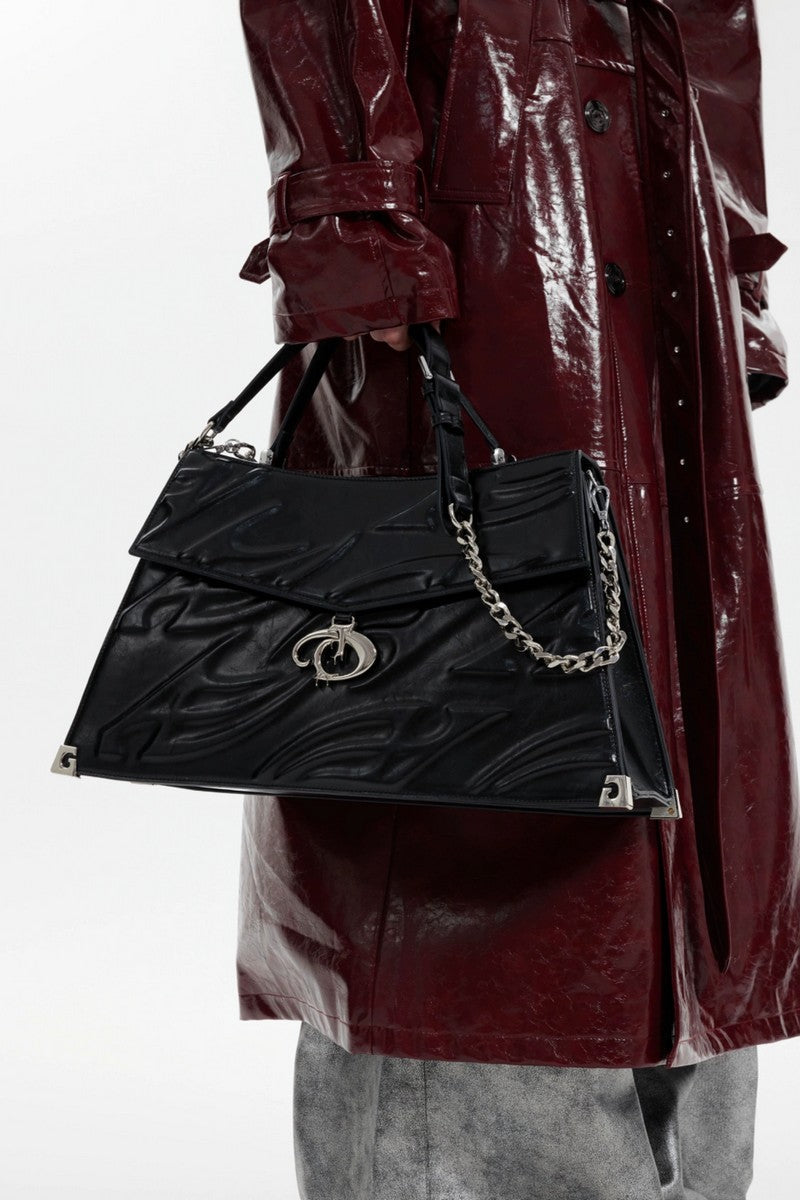Embossed 3D Shoulder Crossbody Tote Bag - Notkicks