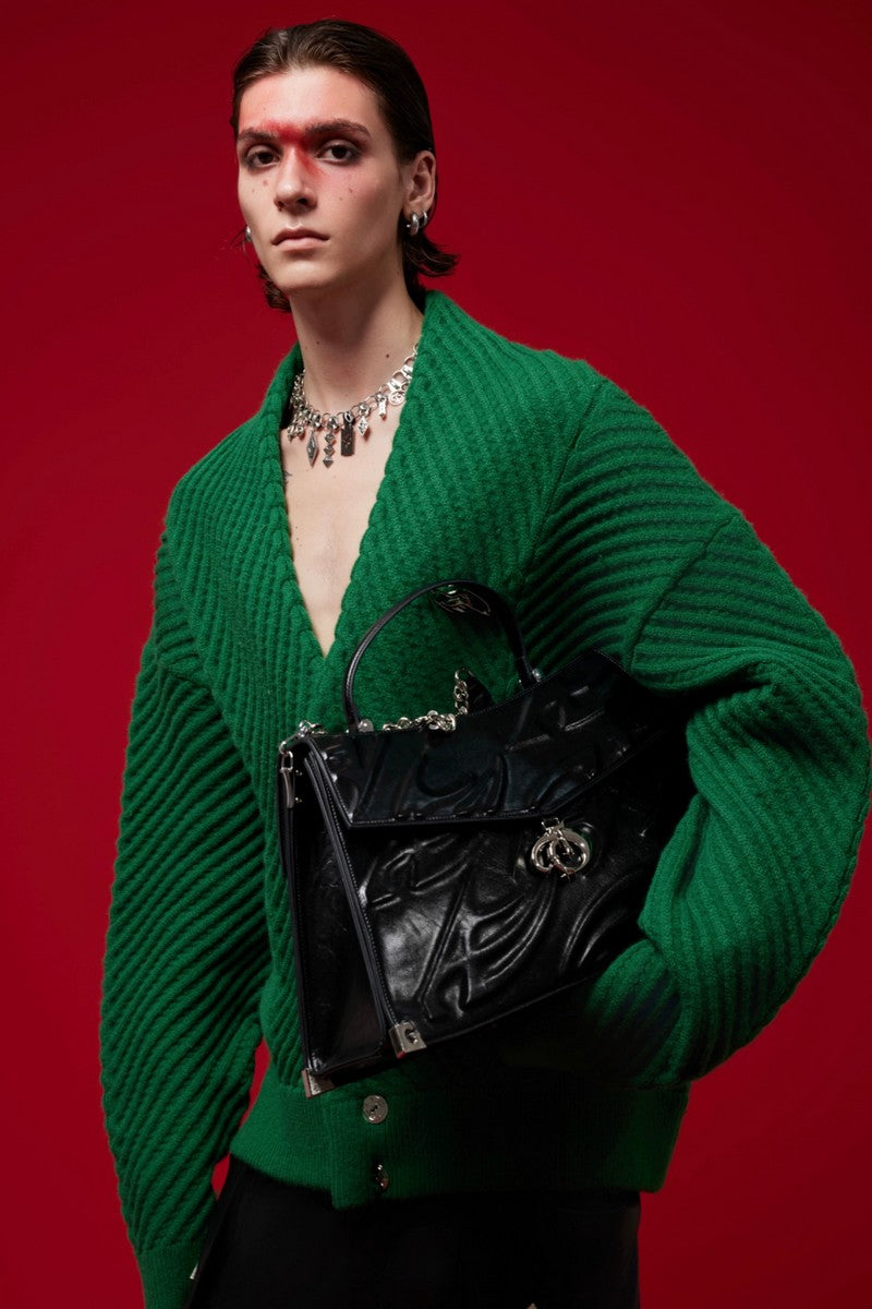 Embossed 3D Shoulder Crossbody Tote Bag - Notkicks