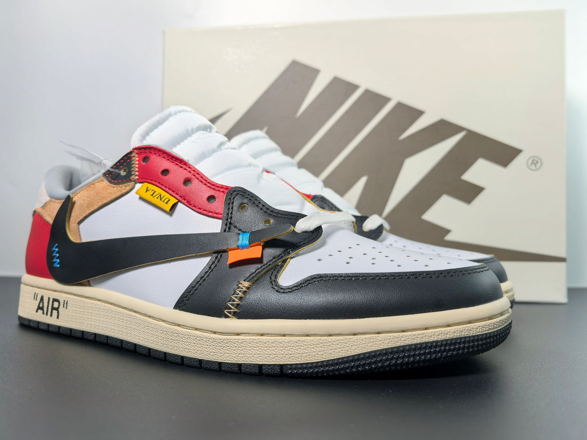Custom Air Jordan 1 x OFF-White Sneakers - Unique Style and Comfort - Luxuryurbanwear