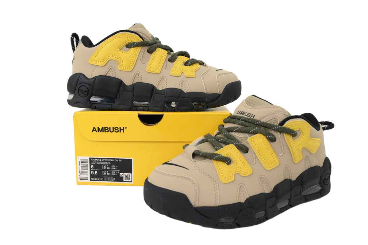 AMBUSH x Air More Uptempo Low 'Limestone' - Bold Style Meets Innovation