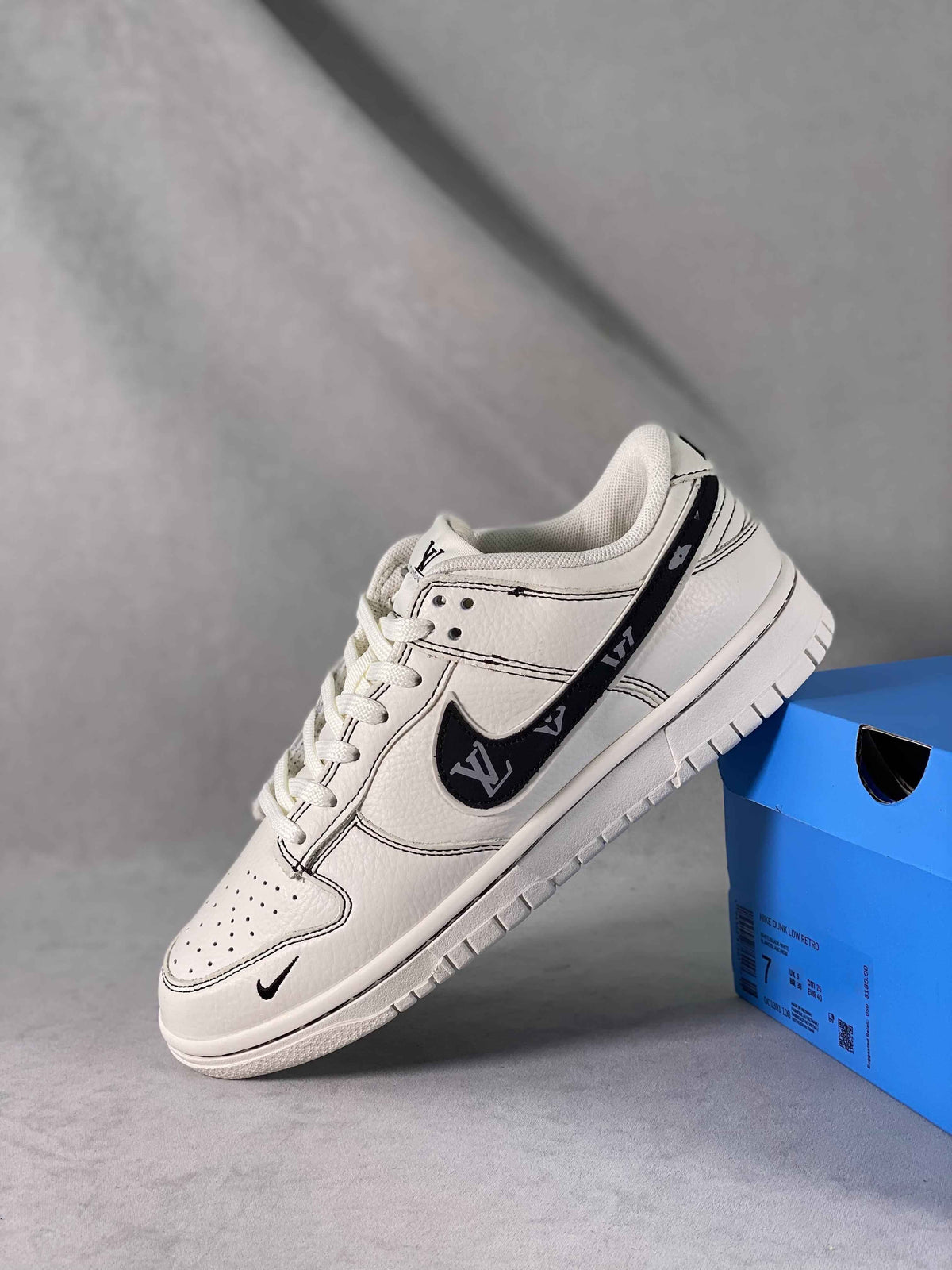 Custom Dunk SB Low x Monogram DD1391 106 SneakerNational