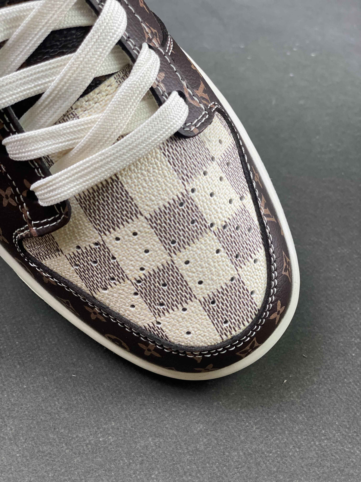 Custom Air Jordan 1 Monogram SJ2068-255 - Unique Style and Authenticity SneakerNational