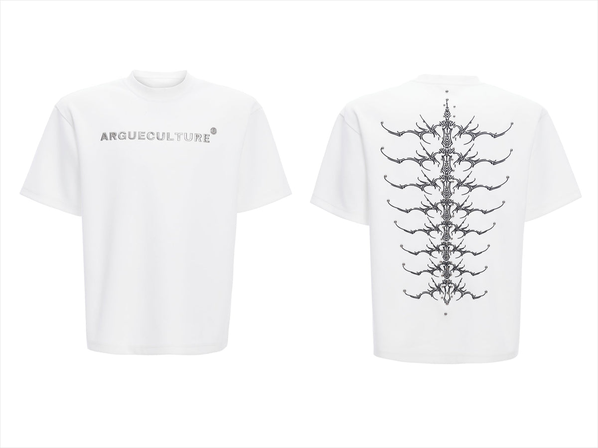 Spine Crystal Grey Graphic Tee - Notkicks