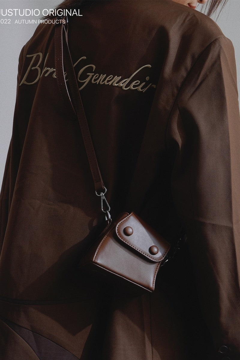 Twist Crossbody Pu Leather Mini Shoulder Bag - Notkicks