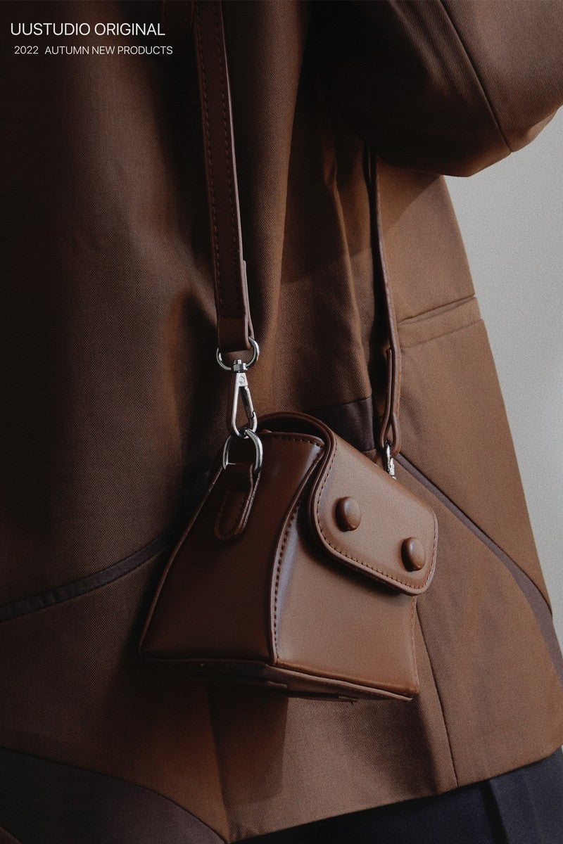 Twist Crossbody Pu Leather Mini Shoulder Bag - Notkicks