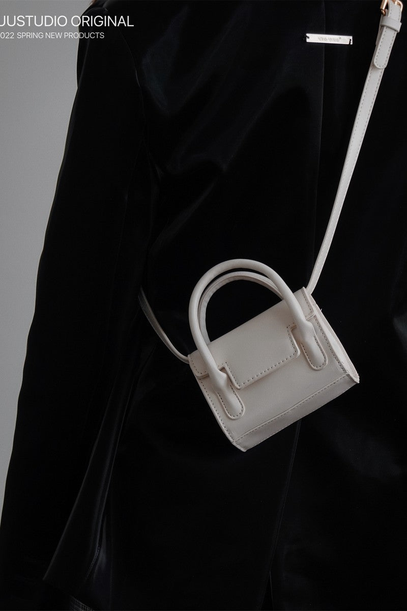 Minimal Pu Leather Crossbody Bag - Notkicks