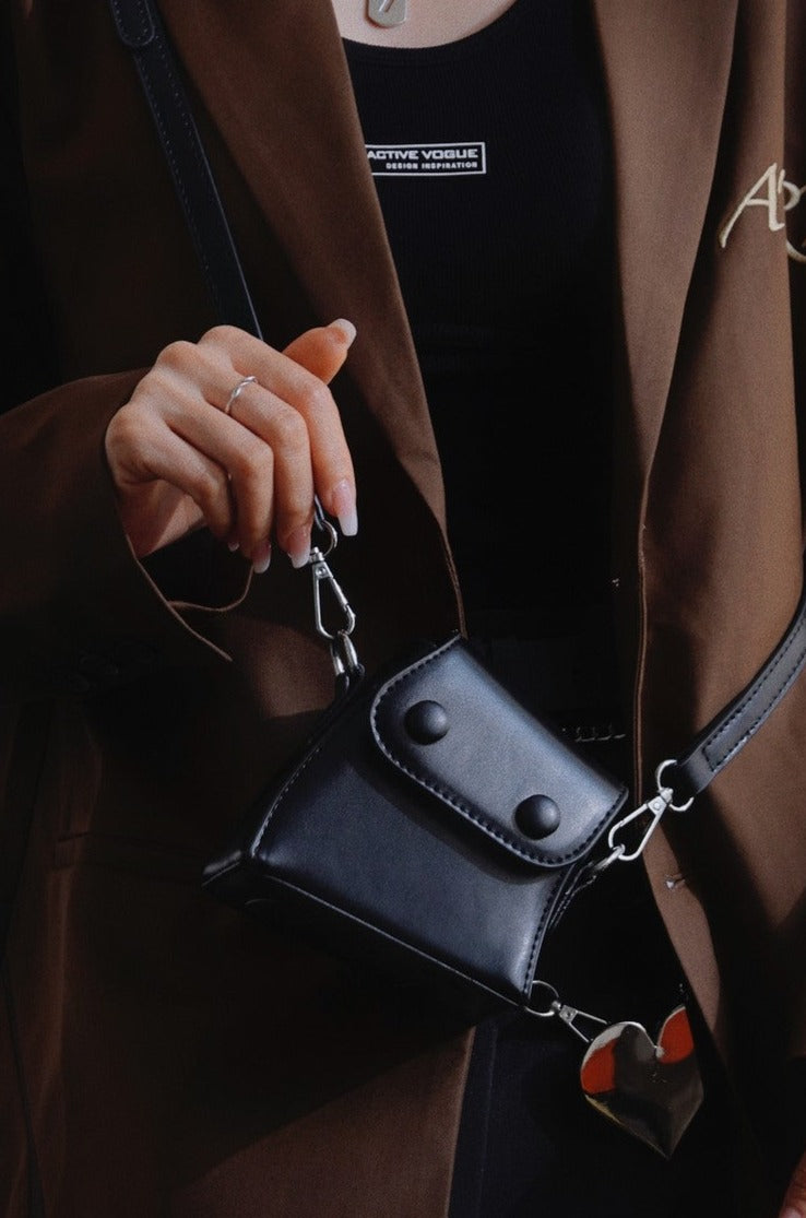 Twist Crossbody Pu Leather Mini Shoulder Bag - Notkicks