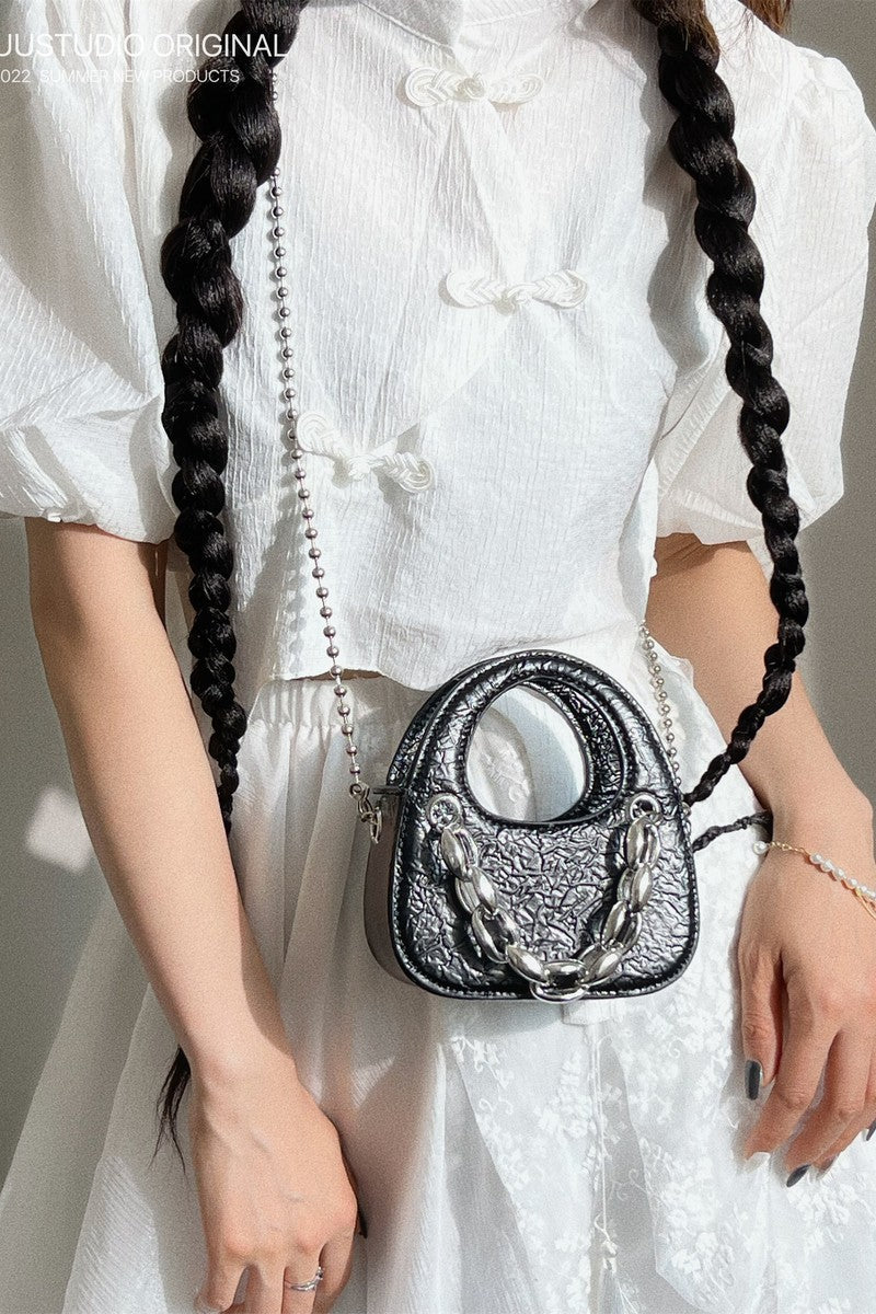 Chain Crossbody Mini Tote Bag - Notkicks
