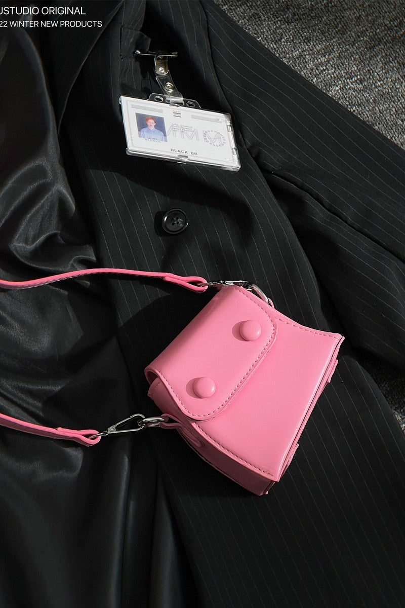 Twist Crossbody Pu Leather Mini Shoulder Bag - Notkicks