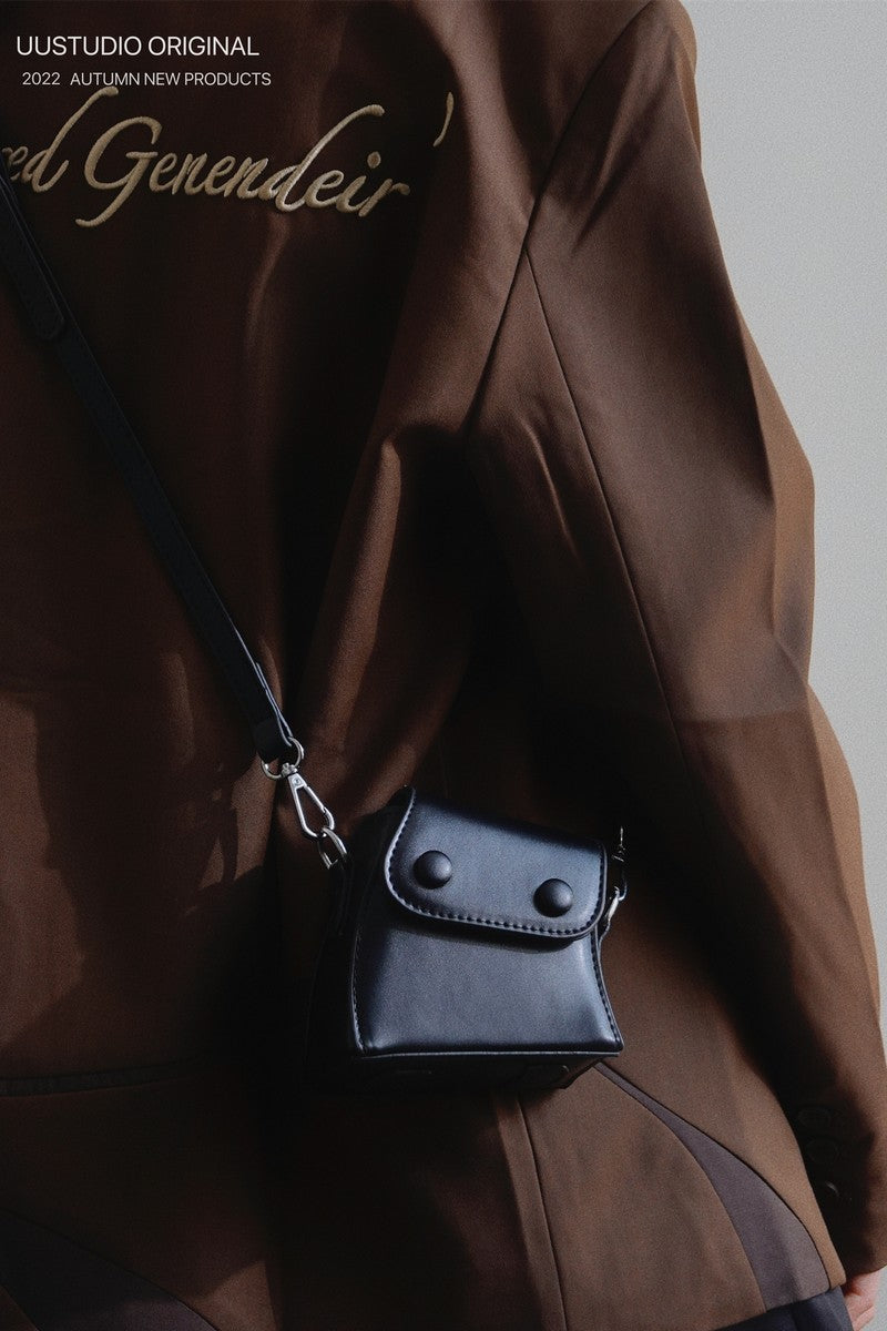 Twist Crossbody Pu Leather Mini Shoulder Bag - Notkicks