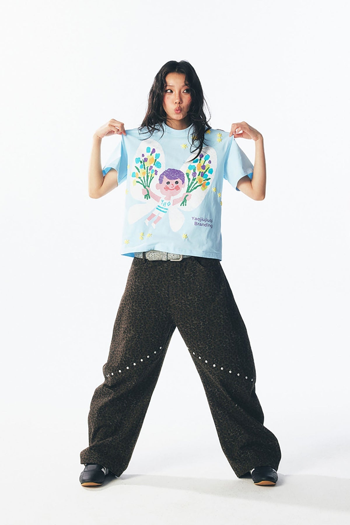Pastel Butterfly Graphic Cotton Tee - Notkicks