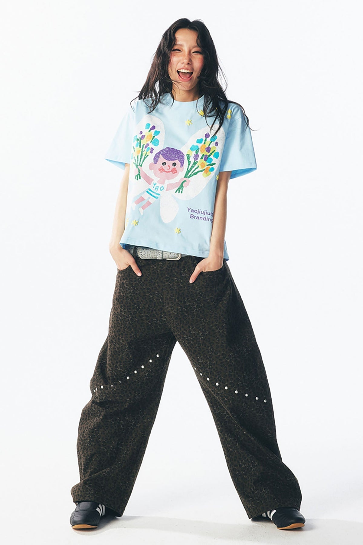 Pastel Butterfly Graphic Cotton Tee - Notkicks