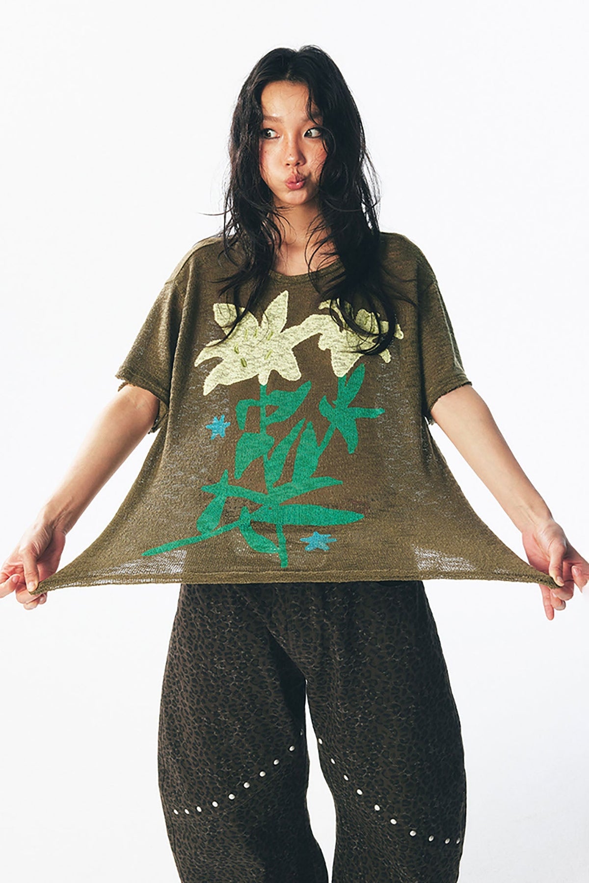 Sheer Lily Distressed Layering Tee - Notkicks