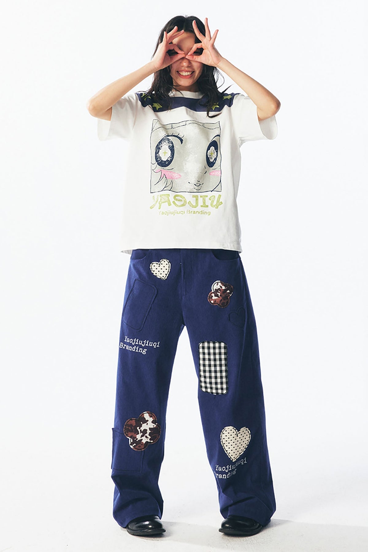 Star Shoulder Graphic Cotton Tee - Notkicks