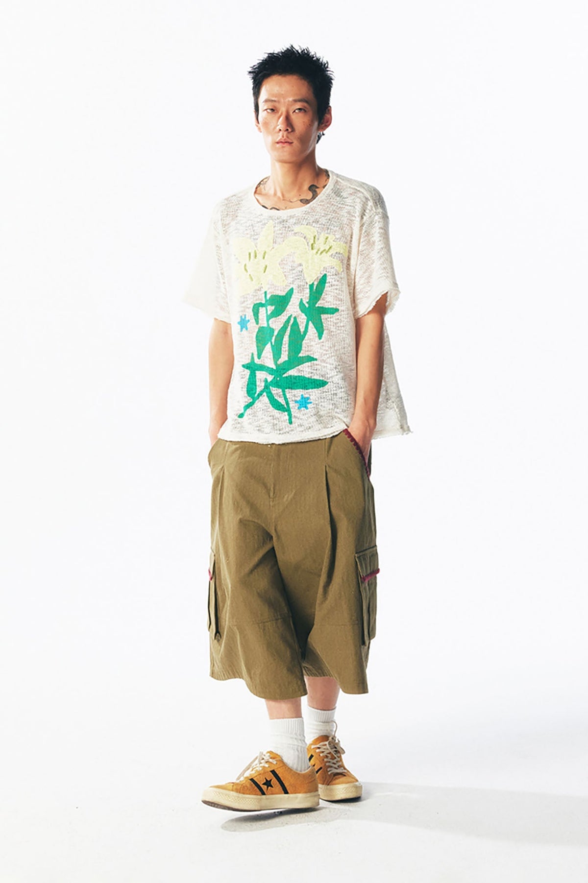 Sheer Lily Distressed Layering Tee - Notkicks
