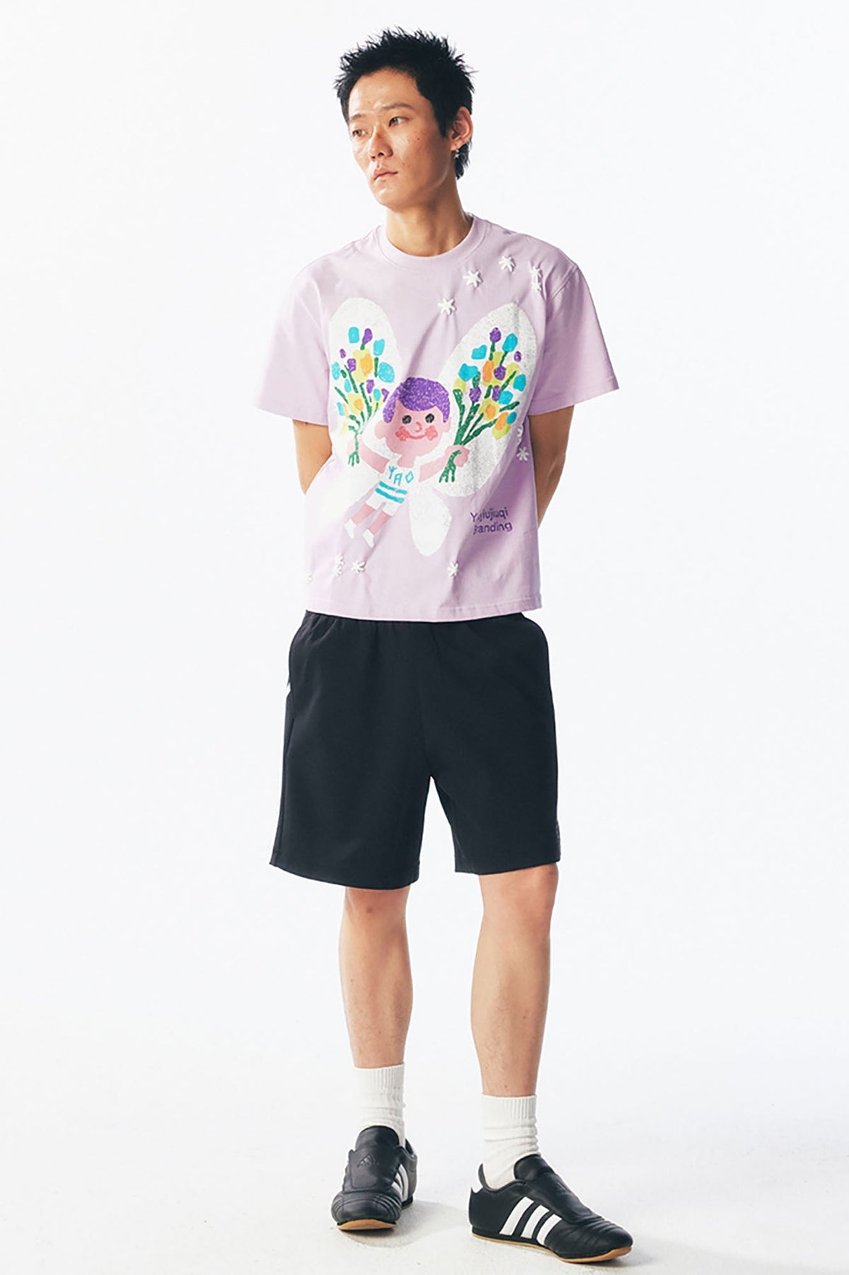 Pastel Butterfly Graphic Cotton Tee - Notkicks